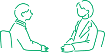 相談する人のイラスト